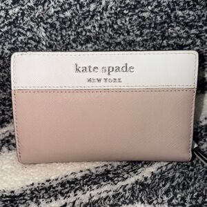 Kate Spade Tan and White Wallet